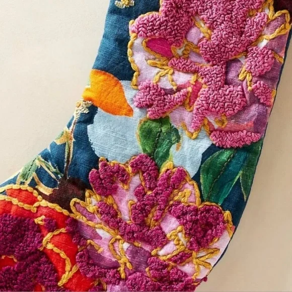 Anthropologie x Nori Embroidered and Beaded Stocking - Picture 4 of 8